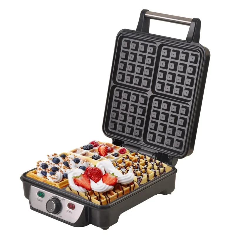 Camry CR 3025 Waffeleisen XXL 1500 Watt für 4 Waffeln