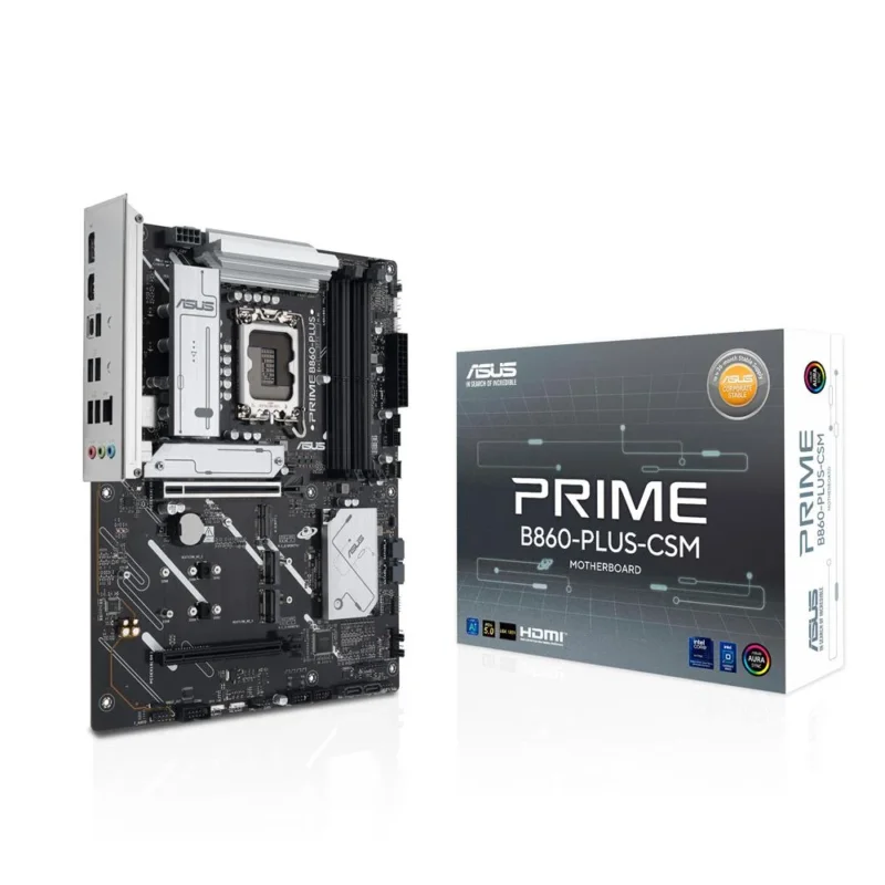 ASUS PRIME B860-PLUS-CSM Mainboard LGA 1851 ATX DDR5 PCIe 5.0 USB 20Gbps