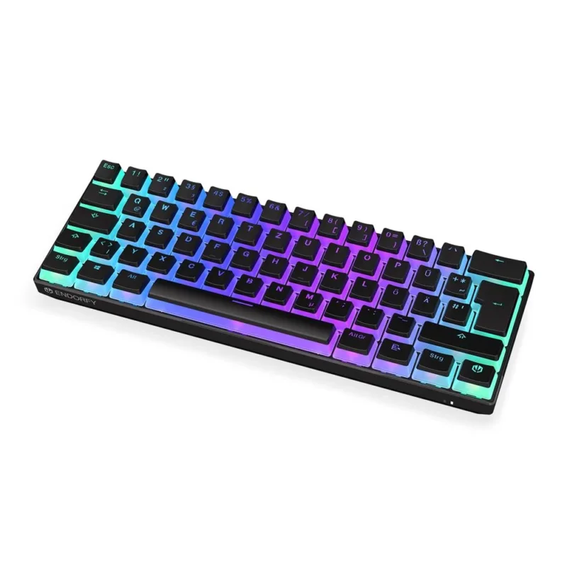 ENDORFY Thock Compact Wireless Tastatur DE Layout Kailh Box Red Schwarz Pudding