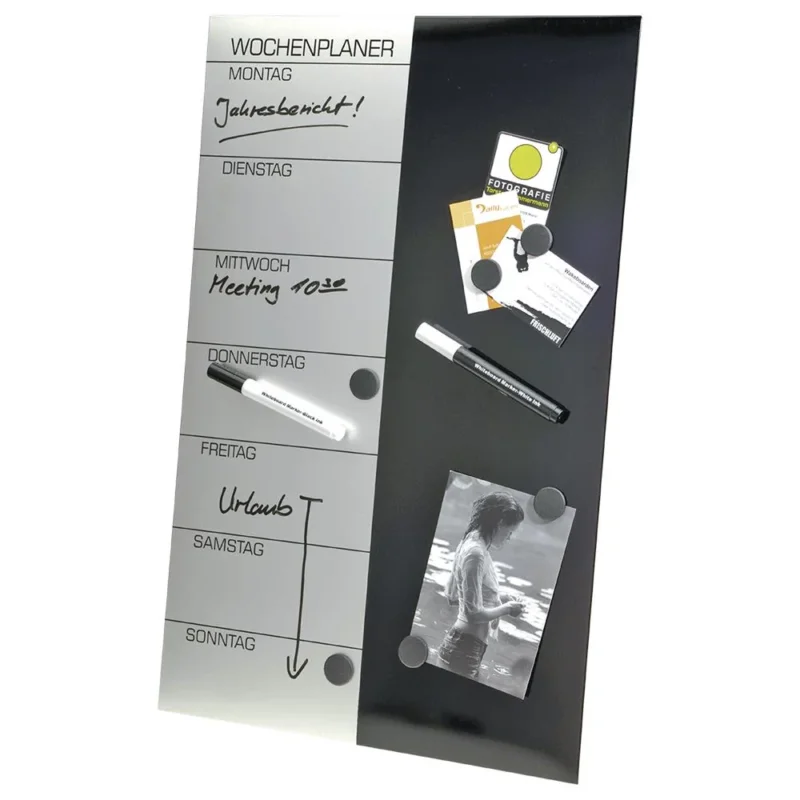 GENIE Wochenplaner Magnettafel Schreibtafel mit Zubehör