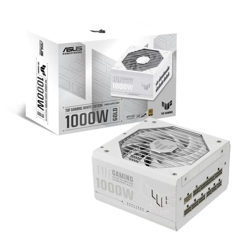 ASUS TUF Gaming 1000W Gold Gaming Netzteil White Edition, weiß (vollmodular, ATX 3.0-kompatibel)