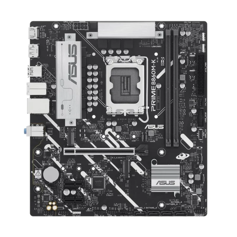 ASUS PRIME B860M-K Mainboard LGA 1851 mATX DDR5 PCIe 5.0 M.2 Aura Sync