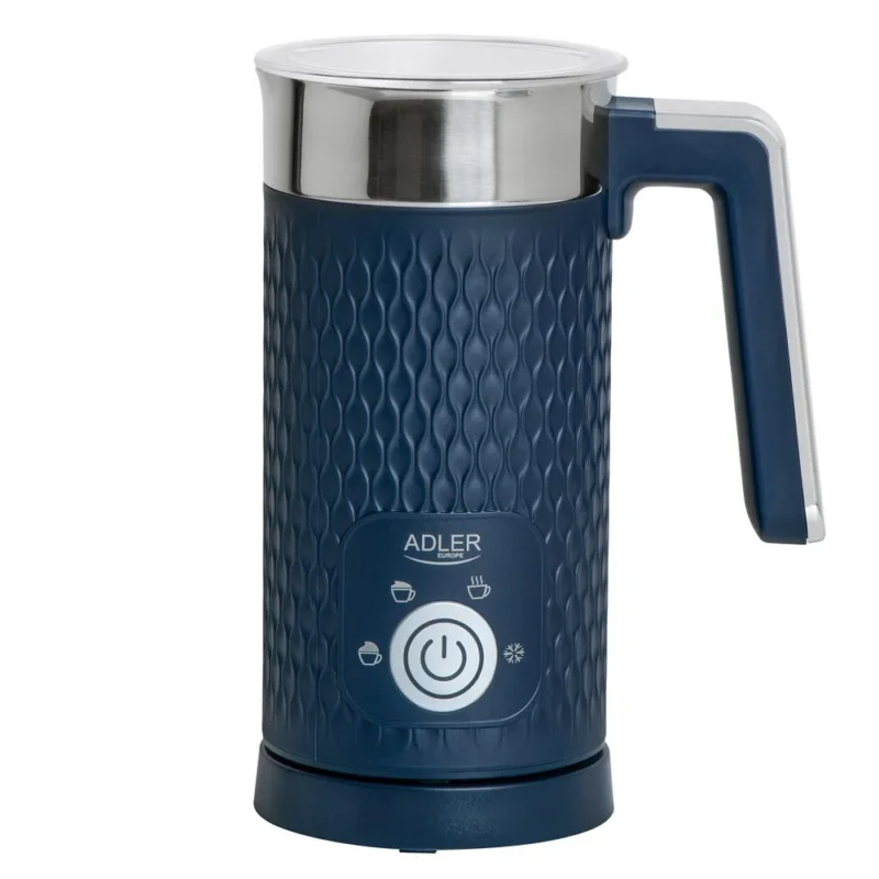 Adler AD 4494 Milchaufschäumer elektrisch Dunkelblau für Kaffeespezialitäten