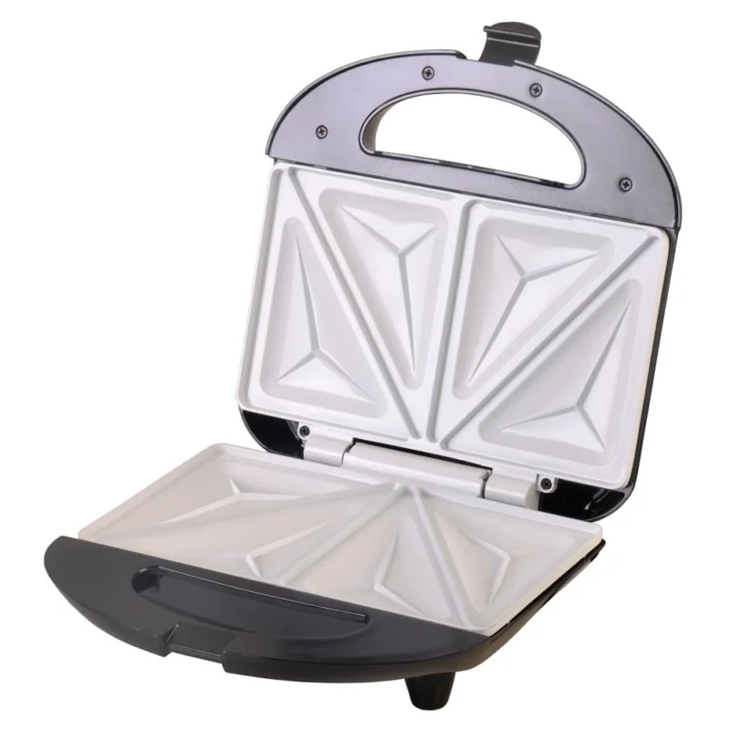 Camry CR 3018 Sandwichmaker mit Keramikbeschichtung Schwarz Silber