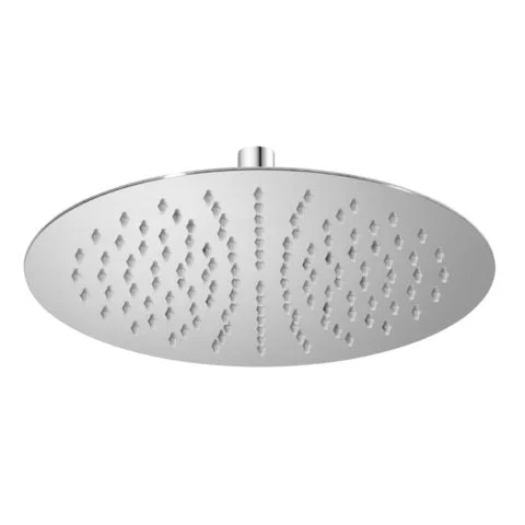 Runde Regenbrause aus poliertem Edelstahl, extraflach 2 mm, 300 mm