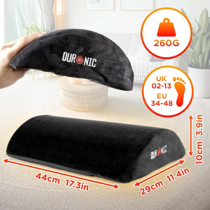 Duronic FT05 Fußstütze Maße Gewicht 260g geeignet für Schuhgröße 48