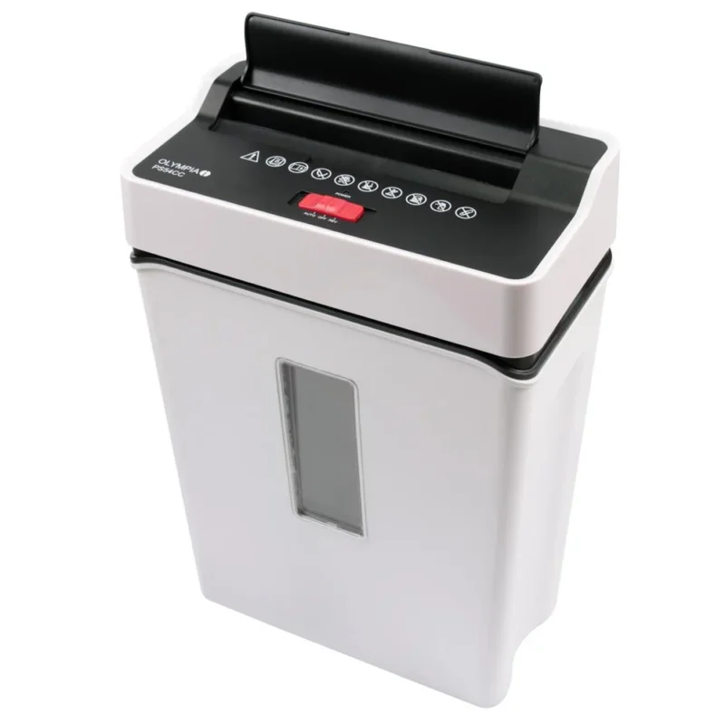 Olympia Aktenvernichter PS 54 CC P4 Partikelschnitt 8 Blatt 13 Liter Weiß