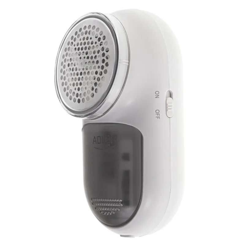 Adler AD 9621 Fusselentferner für Textilien mit Bürste und USB Akku Weiß