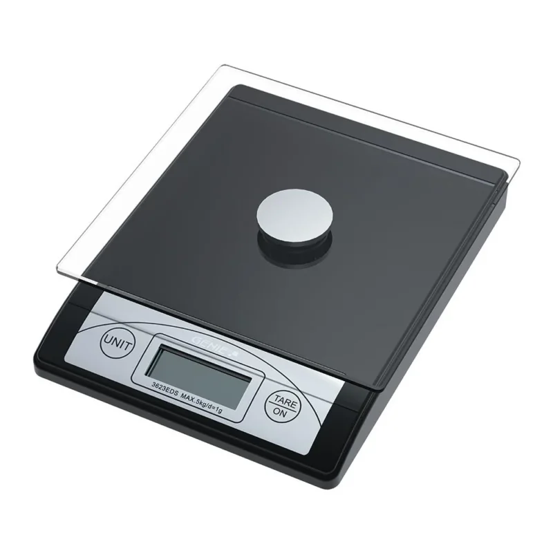 GENIE Digitale Briefwaage Küchenwaage bis 5 kg schwarz