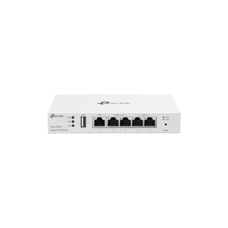 TP-Link Festa FR205 Gigabit VPN Router Multi WAN 5 Ports USB Cloud Management