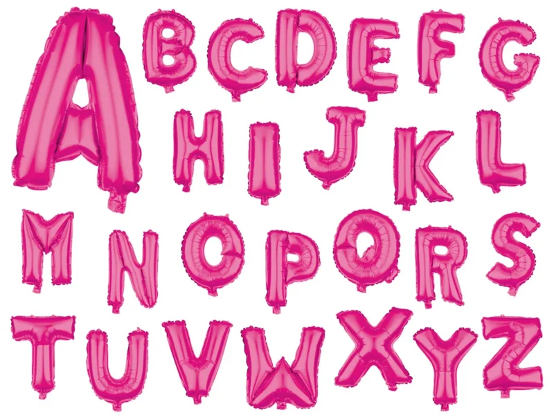 XXL Luftballon Heliumballon Buchstabenballon A-Z pink 80 cm