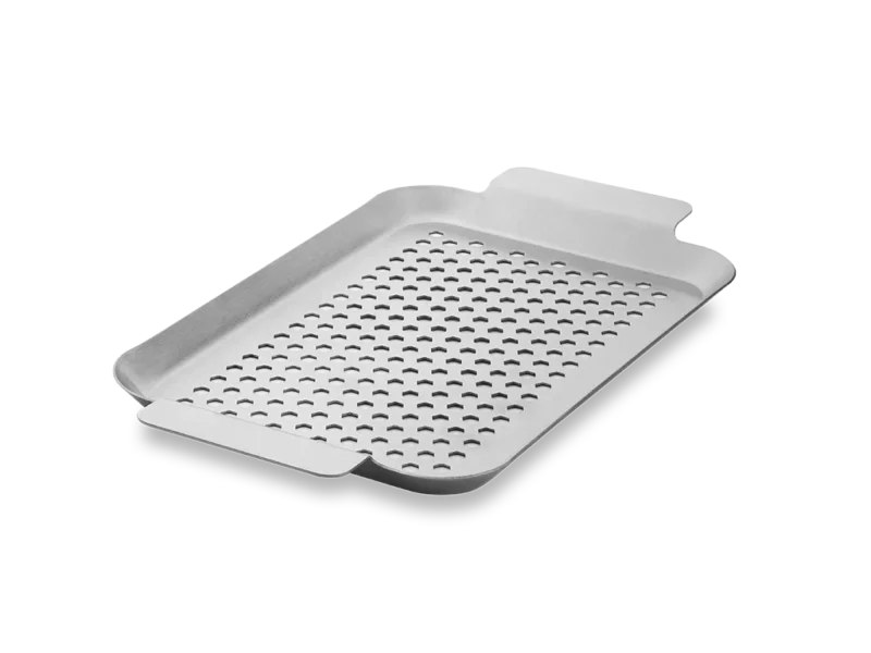 BBQ-SCHALE AUS EDELSTAHL 33×18 CM - 1