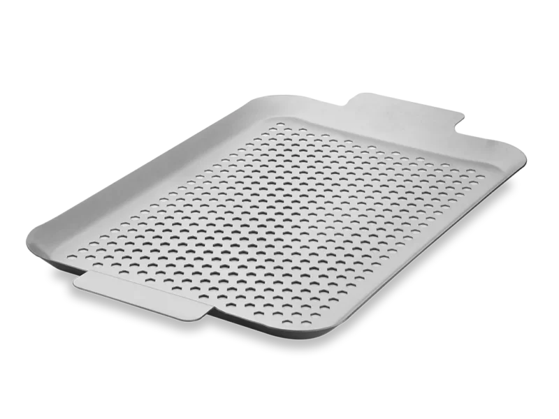 BBQ-SCHALE AUS EDELSTAHL 43×25 CM - 1