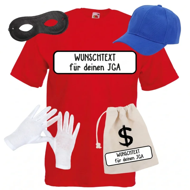 Personalisiertes JGA Panzerknacker Shirt Set – Bräutigam & Team Outfit