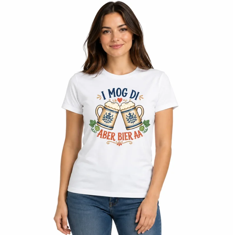 Bier T-Shirt Herren Damen München Bayerisch Volksfest Lustige Sprüche