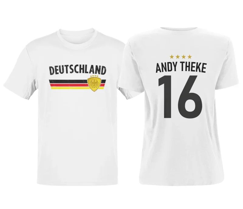 PartyMagix Deutschland Trikot Lustiger Name Wunschzahl Spruch Mallorca Party Fußball EM WM Gruppen Shirt T-Shirt