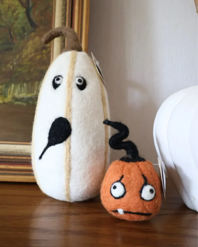 Halloween Filzkürbis "Ups" von Grace & Gloria (Höhe 24 cm) – Bild 3