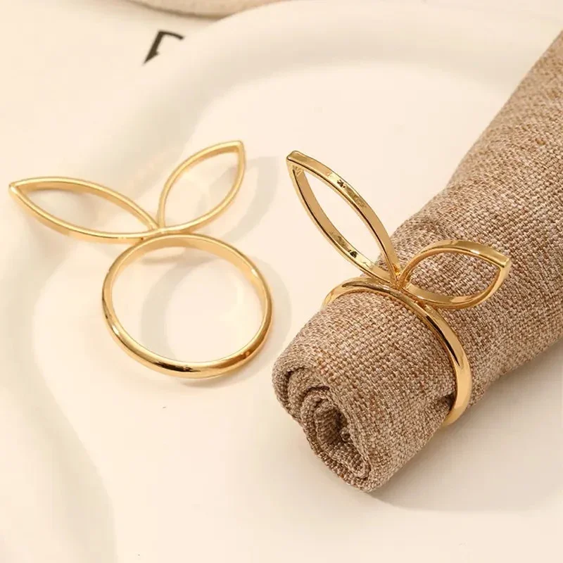 Royal Golden Home Serviettenring Set Bunny