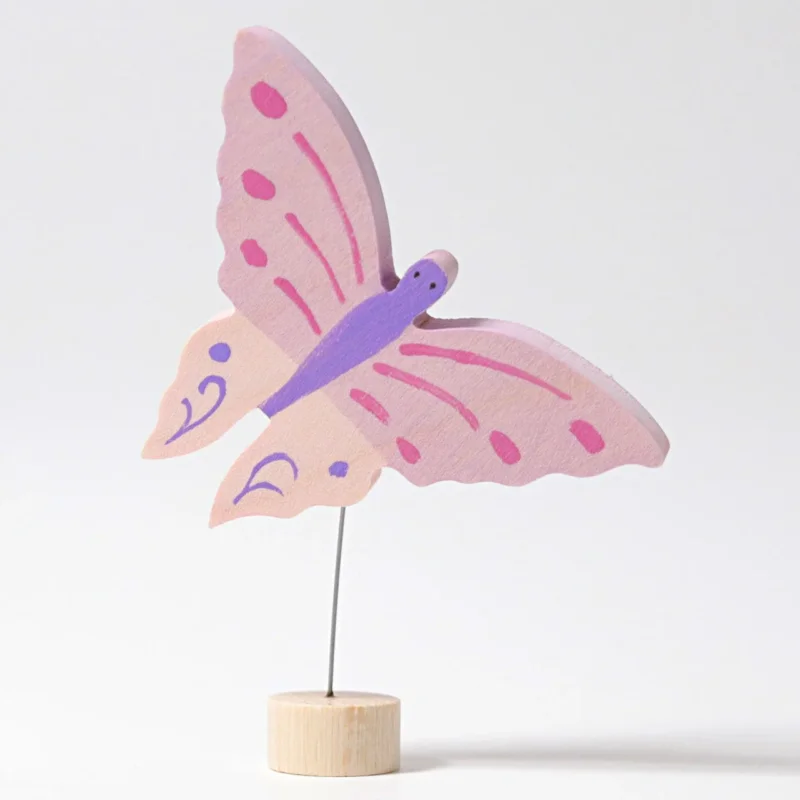 Steckfigur rosa Schmetterling von Grimm's