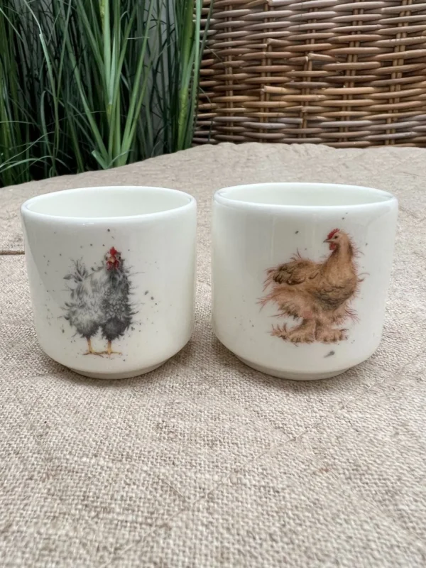 Hühner Eierbecher-Set von Wrendale Designs