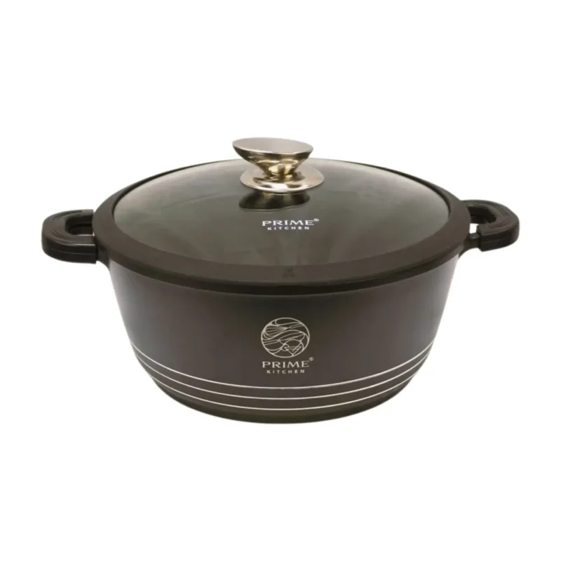 Keramik Kochtopf Einzelgrößen 20–44 cm – Induktionsgeeignet mit Gummideckel & Dampfsymbol Prime Deluxe GmbH