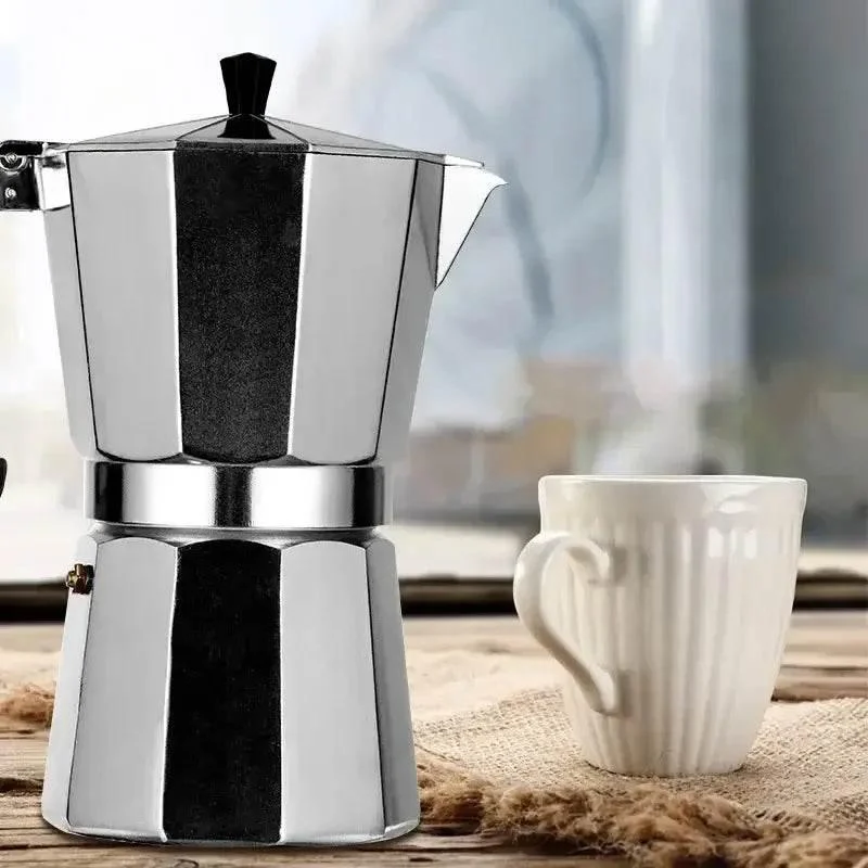 Italienischer Espressokocher aus Aluminium (6 Größen) - Kochschein