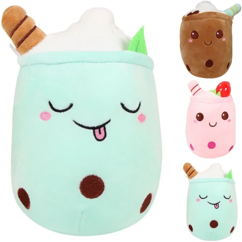 Niedliches Bubble Tea Kissen und Plüschtier - Perfektes Geschenk für Kinder und Erwachsene! ca. 25 cm