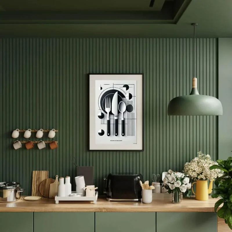 Küchenposter ABSTRAKT 01 - Besteck | digitaler Download - Kochschein