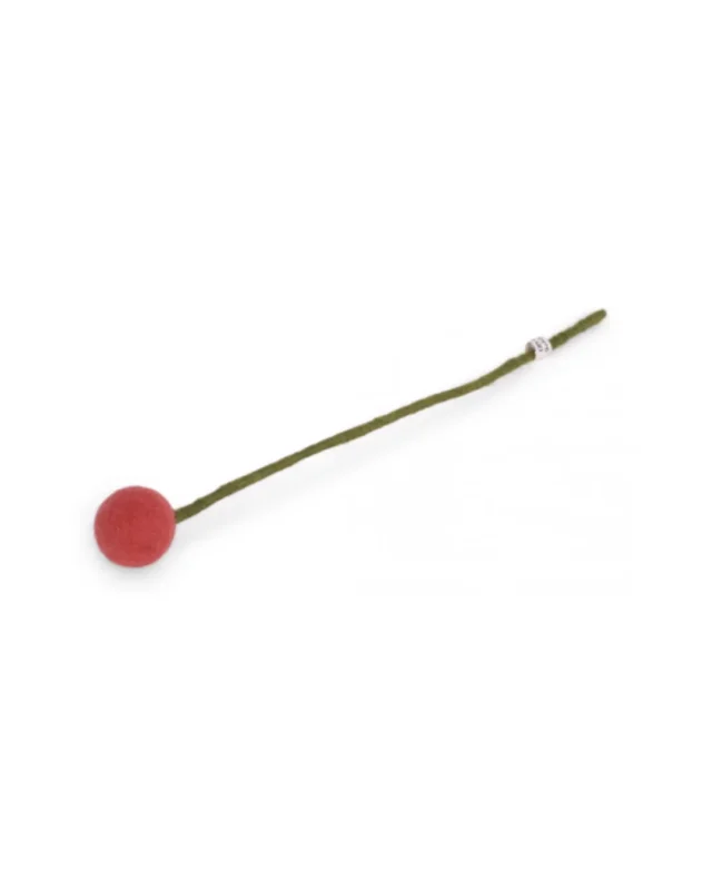 Kugelblume aus Filz in Korallton von Gry & Sif