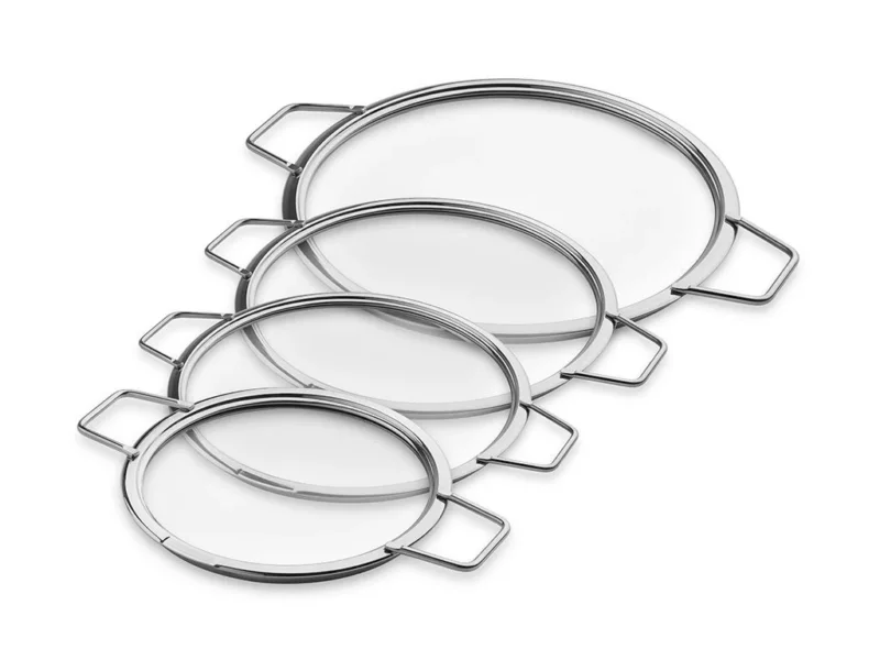 STAPELBARE GLASDECKEL – 18/ 20/ 24/ 28 CM – 4 TEILE - 1