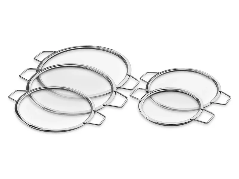 STAPELBARE GLASDECKEL – 18/ 24/ 26/ 28/ 30 CM – 5 TEILE - 1