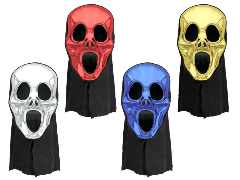 Halloweenmaske Totenkopfmaske Zähne verschiedene Farben