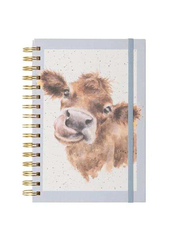Notizbuch mit Kuh-Motiv von Wrendale Designs