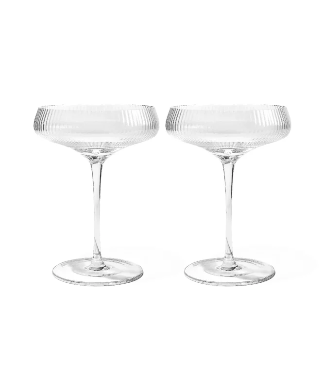 Champagnerglas mit geriffelter Oberfläche – paris collection von 7 O'CLOCK