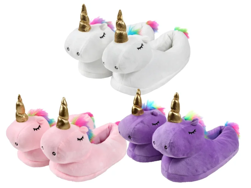 Einhorn Hausschuhe Antirutsch Sohle