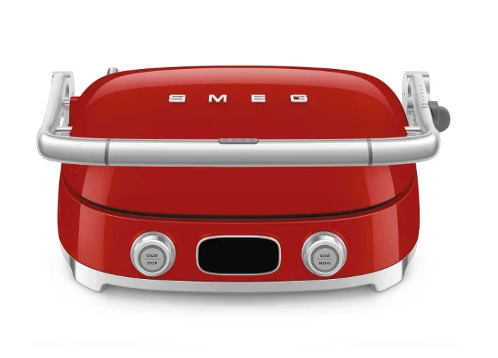 Smeg - Multifunktionsgrill | Rot | 50er Jahre | Kontaktgrill
