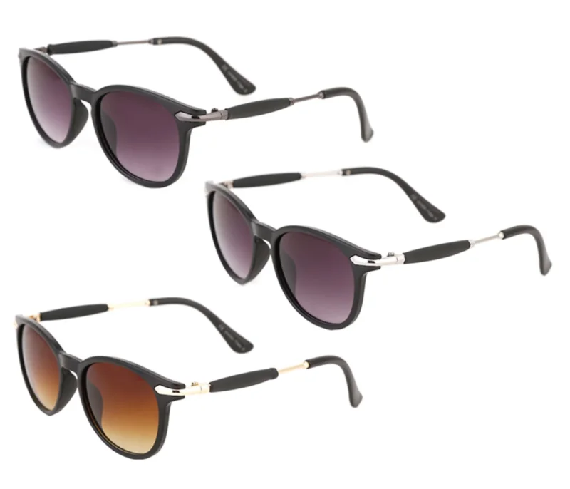 Sonnenbrille Damen Herren Fashion Brille 70er 80er 90er Jahre Schmale Bügel Ovale Gläser Unisex Vintage