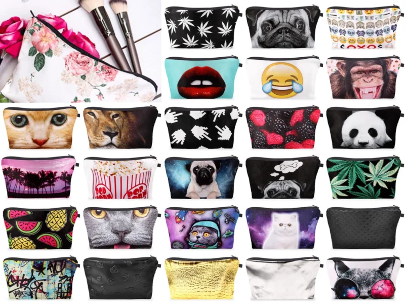 Kosmetiktasche bunt Kulturbeutel Schminktasche