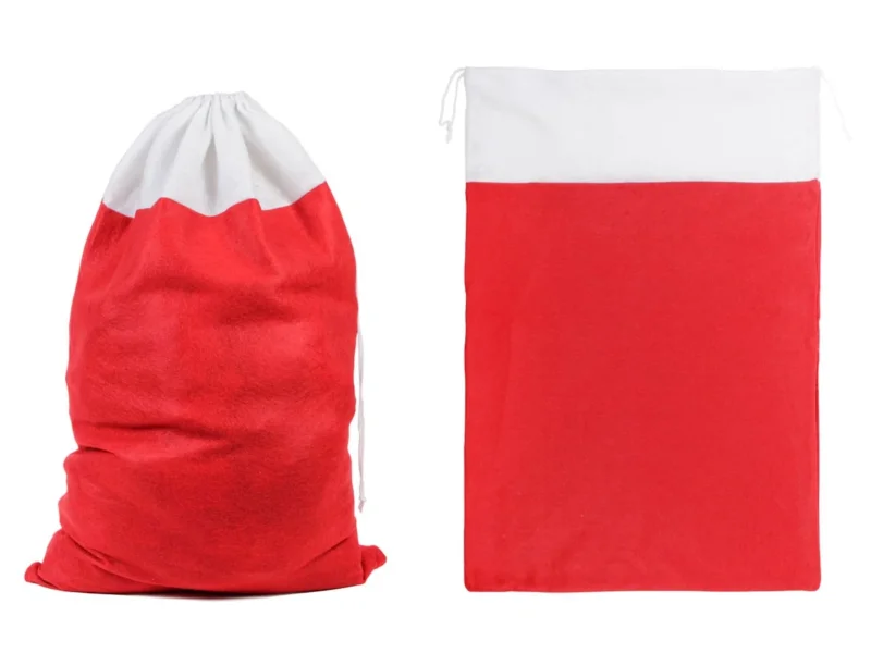 Weihnachten Geschenksack 50x70 cm Nikolaussack mit und ohne Motiv wiederverwendbar Geschenkbeutel für Weihnachten Nikolaus Deko Sack für Kinder Erwachsene