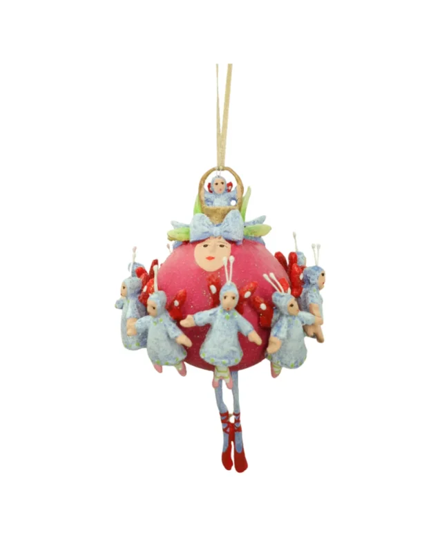 Weihnachts-Krinkles "12 Days 11 Ladies Dancing Ornament" von Patience Brewster.