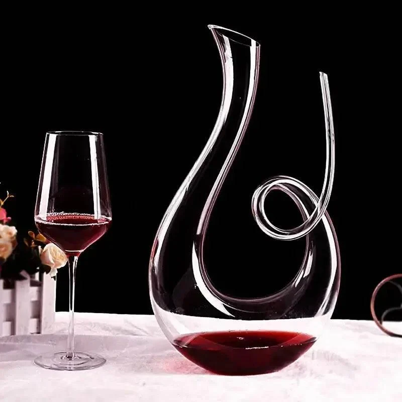 Hochwertiger Wein Dekanter Kristallglas 1,5L | Schwan - Kochschein