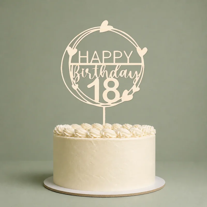 Happy Birthday Cake Topper Geburtstag mit Zahl Kuchendeko personalisiert mit Wunschzahl