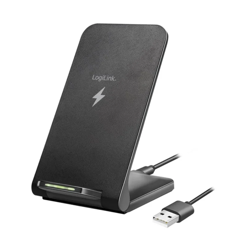 LogiLink Smartphone Ständer mit kabelloser Ladefunktion 15 W