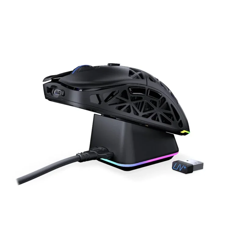 ENDORFY LIV Plus Wireless Gaming Maus mit Ladestation Schwarz