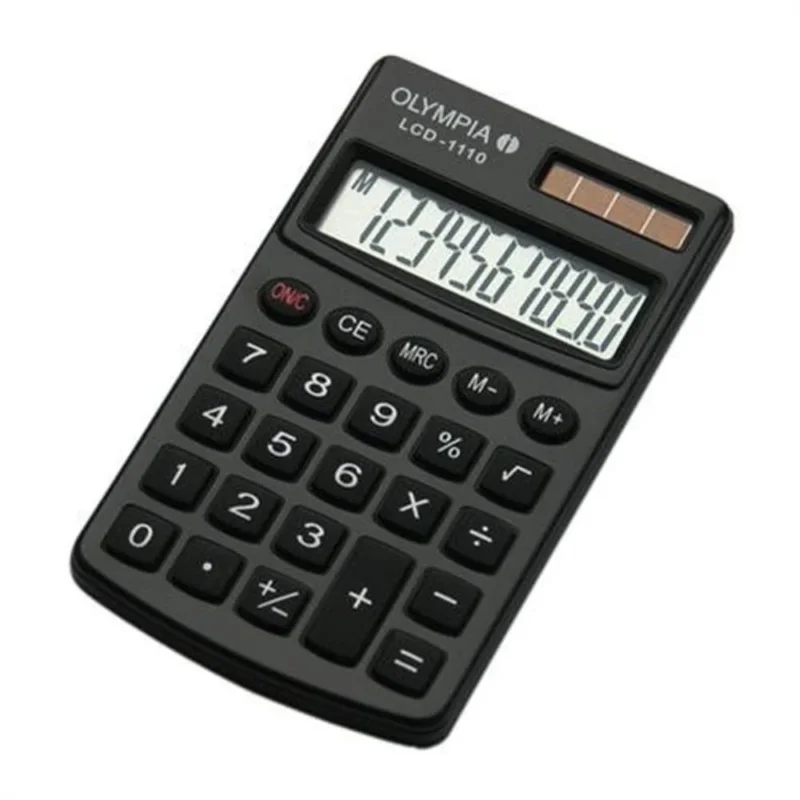 Olympia LCD 1110 Taschenrechner 10 stellig Batterie Solar Schwarz