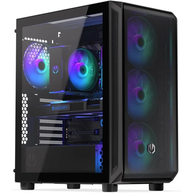 ENDORFY Arx 500 ARGB ATX PC Gehäuse mit Glasfenster