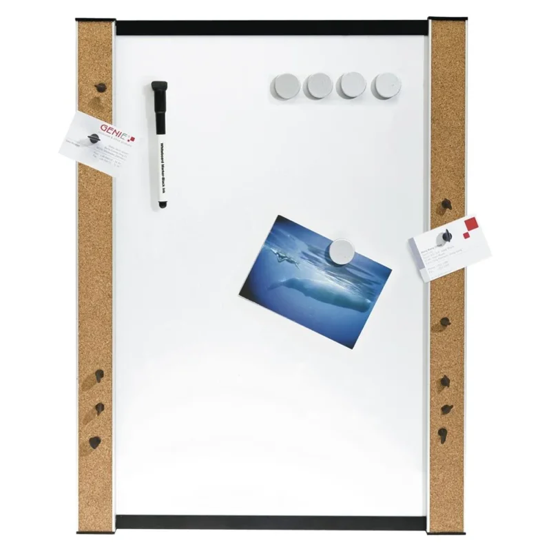 GENIE Whiteboard Magnettafel mit Zubehör 45 x 60 cm