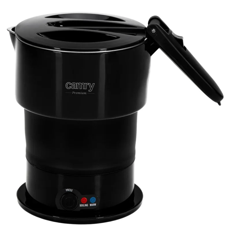 Camry CR 1378 Reisewasserkocher 0,6 L Wasserkocher Schwarz abnehmbares Netzkabel