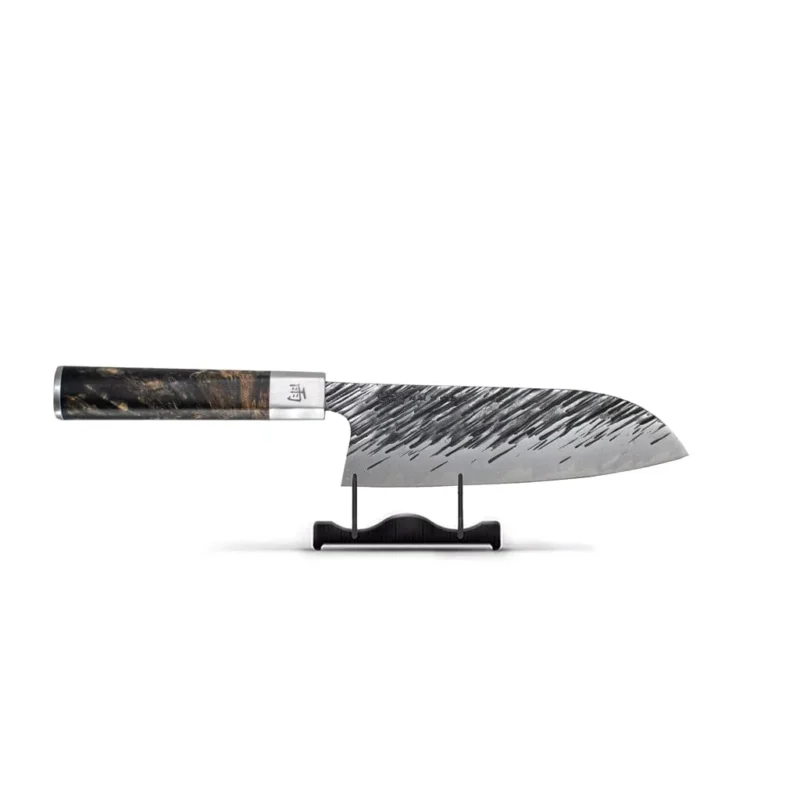 Ame - Japanse Santoku Rain Pattern 18 cm Santoku mes Satake