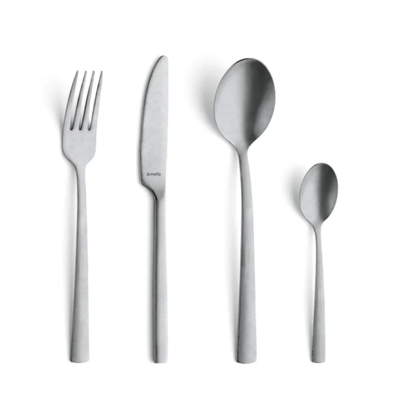 Amefa - Stonewash Stainless Steel 16-pc set in trend box - stainless steel Amefa